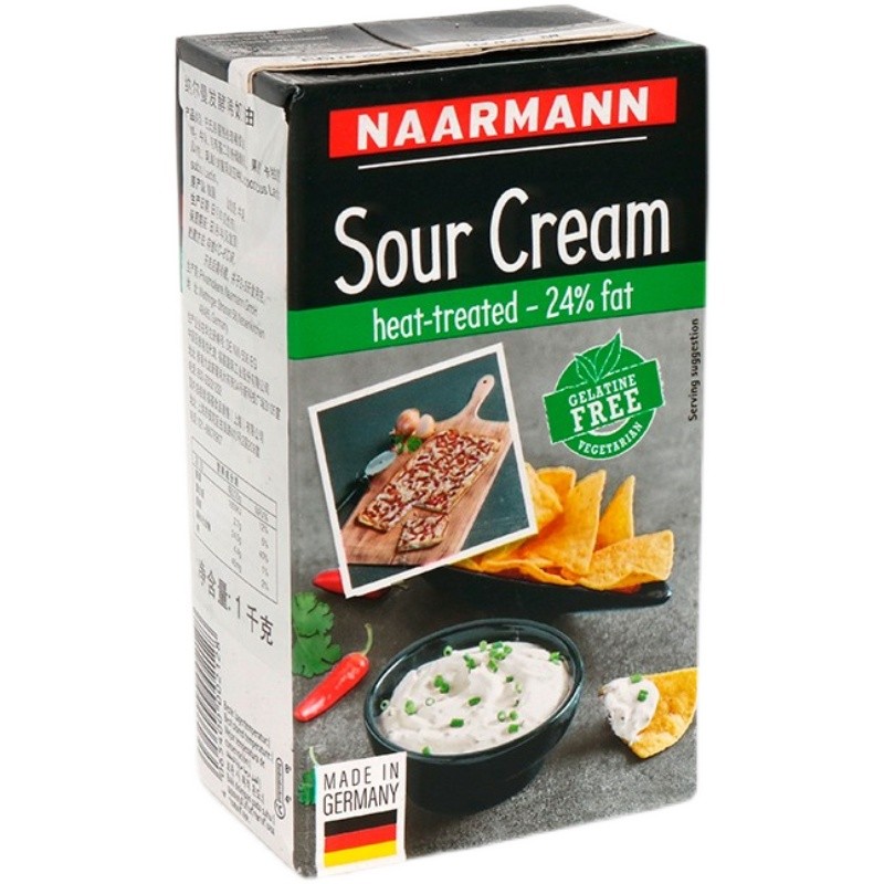 德国进口纳尔曼酸奶油1L Sour Cream动物性发酵奶油 蛋糕甜品原料 - 图3