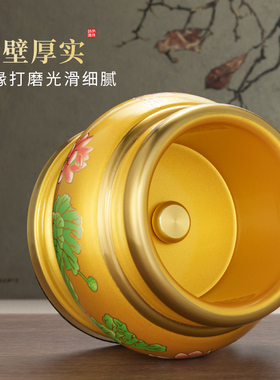 莲花家用香炉室内上香烧插香烛炉寺庙佛堂佛前供佛用品桌面摆件
