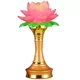 Lampe lotus domestique LED Lampe Guanyin pour Bouddha Lampe Changming Lampe de table Bouddha Lampe Bodhisattva Lampe hommage pour lampe lotus colorée