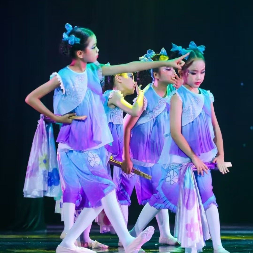 小荷风采妈妈的花摆裙舞蹈演出服装少儿舞台剧花裙子表演服荷花奖,淘宝优惠券,粉丝福利购,淘宝优惠卷