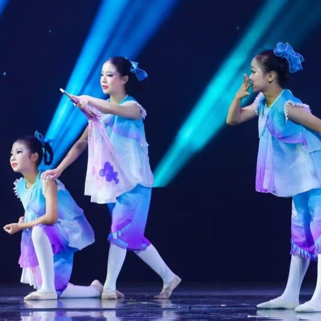 小荷风采妈妈的花摆裙舞蹈演出服装少儿舞台剧花裙子表演服荷花奖,淘宝优惠券,粉丝福利购,淘宝优惠卷