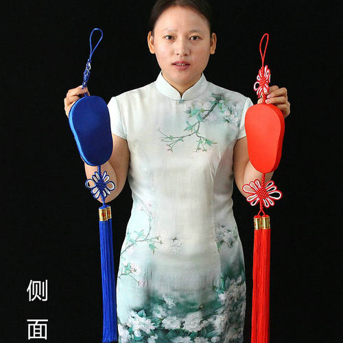 手工单面刺绣京剧脸谱挂饰客厅中国风传统特色工艺礼品中国结挂件 - 图2