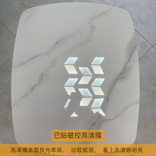 餐桌贴膜防烫岩板大理石桌面家具耐高温茶几石英石奢石透明保护膜 - 图2