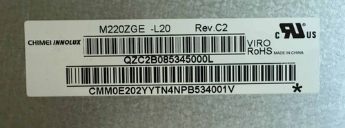 MT220WPM-N10 M220ZGE-L20  LTM220MT12 LM220WE1 M220Z1-L03/LA3 - 图0