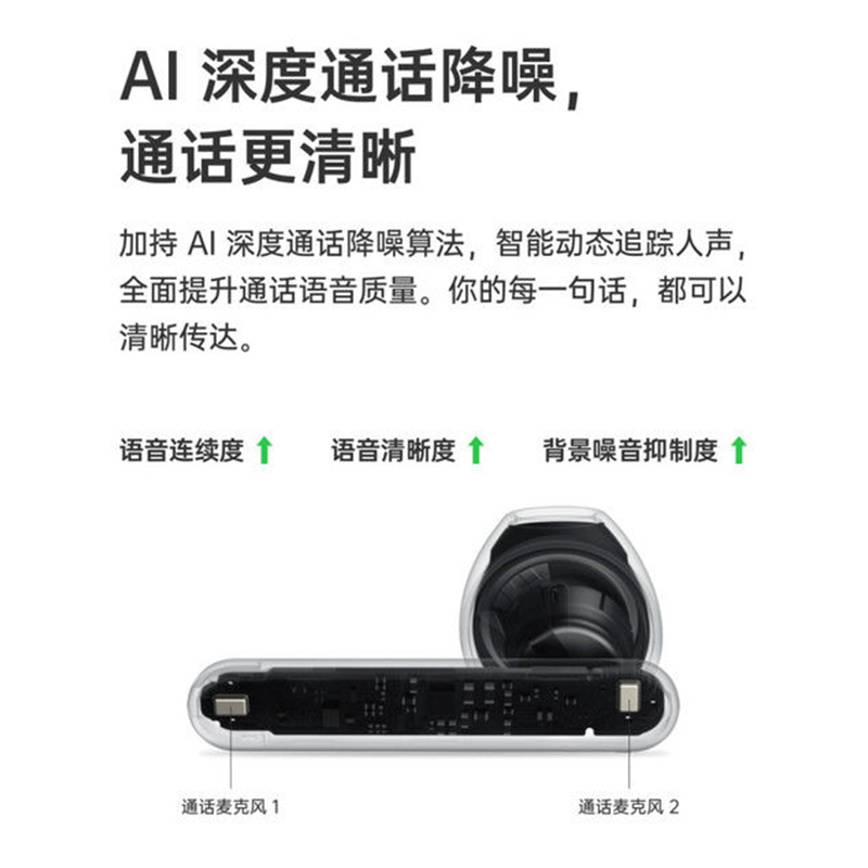 OPPO Enco Play真无线蓝牙耳机encoplay半入耳式通话降噪音乐耳机 - 图0