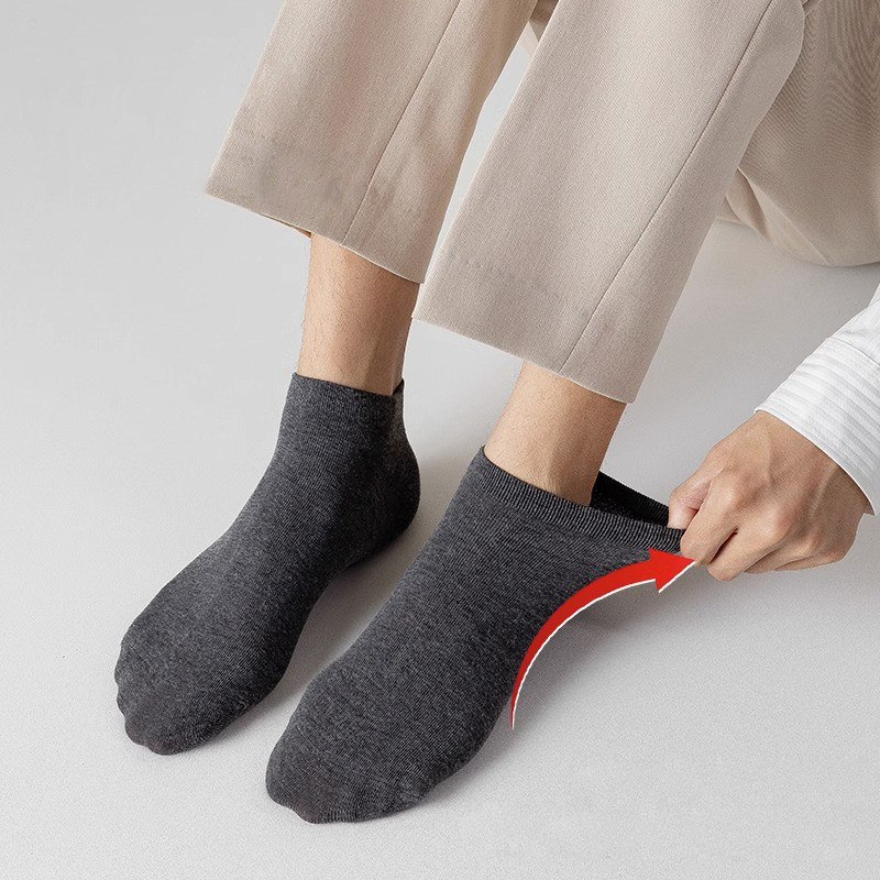 袜子男士短袜夏季薄款吸汗防臭中筒袜夏天黑白色男生浅口船袜,淘宝优惠券,粉丝福利购,淘宝优惠卷