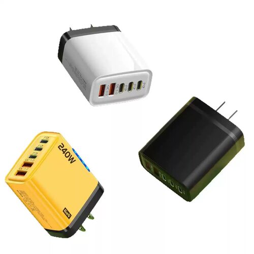 240W PD快充充电器3USB+3PD多口智能充电头适用手机厂家直销跨境批发 - 图3