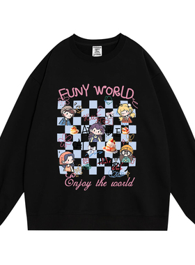 日本offcat2025秋季新款小众设计感圆领卫衣女装韩系可爱甜美少女