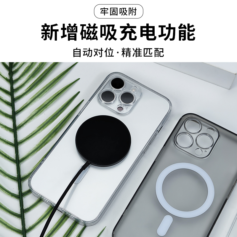 铁布衫适用苹果15/14磨砂手机壳iPhone15promax保护套14plus磁吸防摔镜头13全包不沾指纹男女通用软壳 - 图0