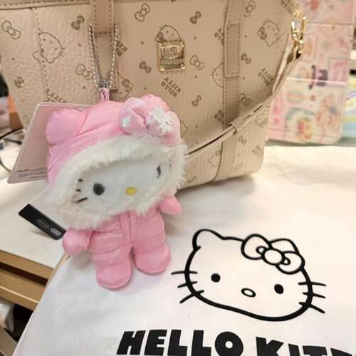 日本SELUMB滑雪羽绒服kitty美乐蒂库洛米毛绒玩偶包包挂件钥匙扣 - 图3