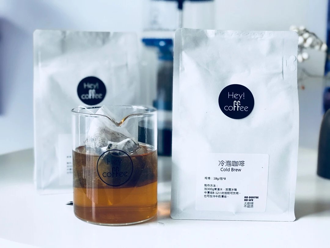 heycoffee精选袋泡咖啡粉冷泡咖啡粉便携咖啡精品黑咖啡 15g/包*6