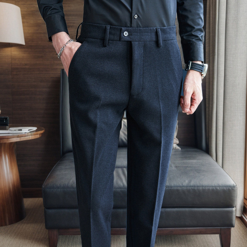 男裤子羊毛呢子秋冬季冬款加厚商务高端西装直筒大码休闲男士西裤,淘宝优惠券,粉丝福利购,淘宝优惠卷