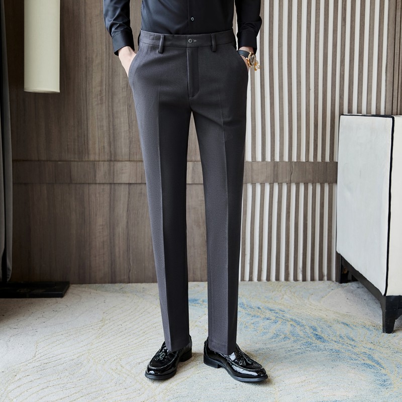 男裤子羊毛呢子秋冬季冬款加厚棕色咖色商务高端修身大码休闲西裤,淘宝优惠券,粉丝福利购,淘宝优惠卷