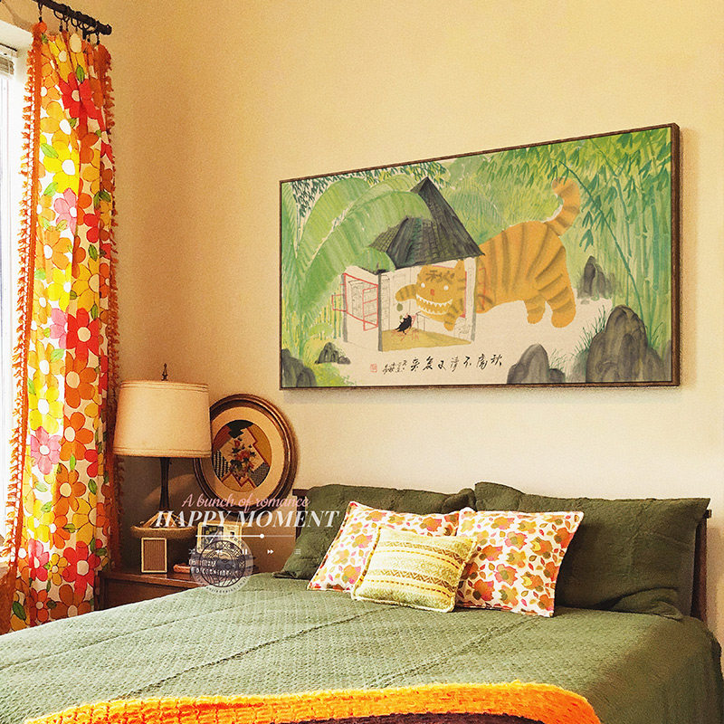 【么么黑联名款】原木风客厅沙发背景墙装饰画奶油儿童房卧室挂画,淘宝优惠券,粉丝福利购,淘宝优惠卷