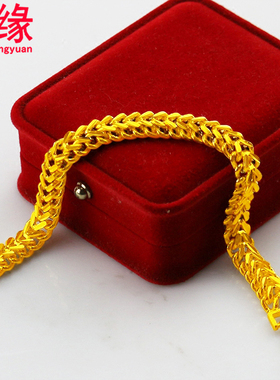 镀黄金男士霸气风礼物品手链
