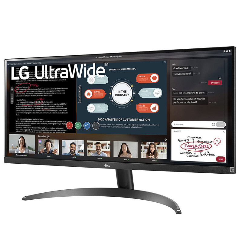 LG 29WP500 29WQ600 29英寸带鱼屏2K显示器IPS游戏电竞屏幕21:9 - 图2