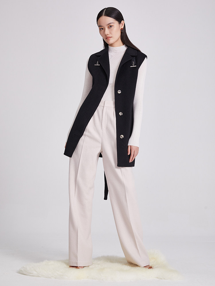 c+impress西嘉可拆卸长袖羊毛大衣 西嘉毛呢外套