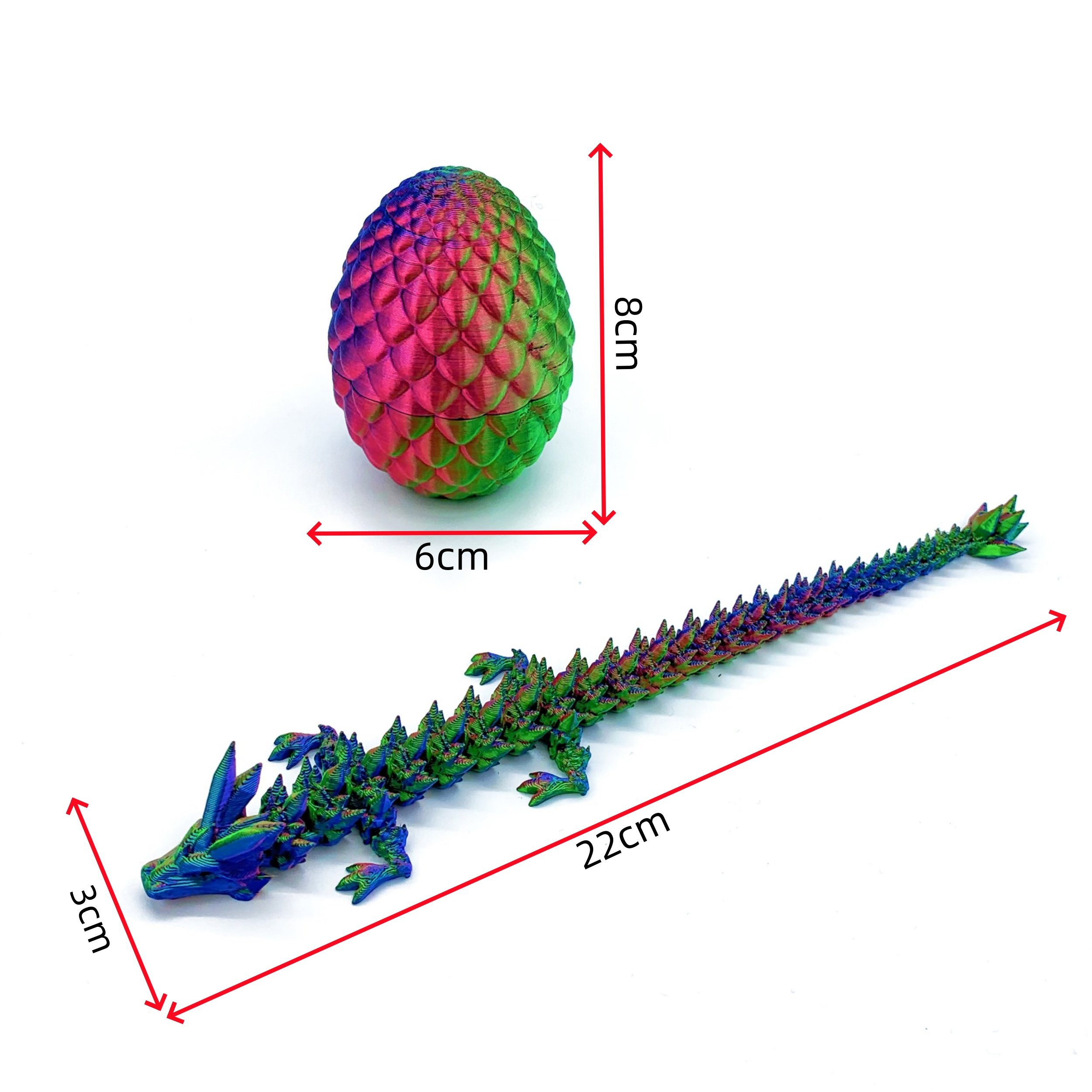 3D打印水晶龙蛋关节可动宝石龙玩具创意摆件手办礼物其他模型玩具,淘宝优惠券,粉丝福利购,淘宝优惠卷