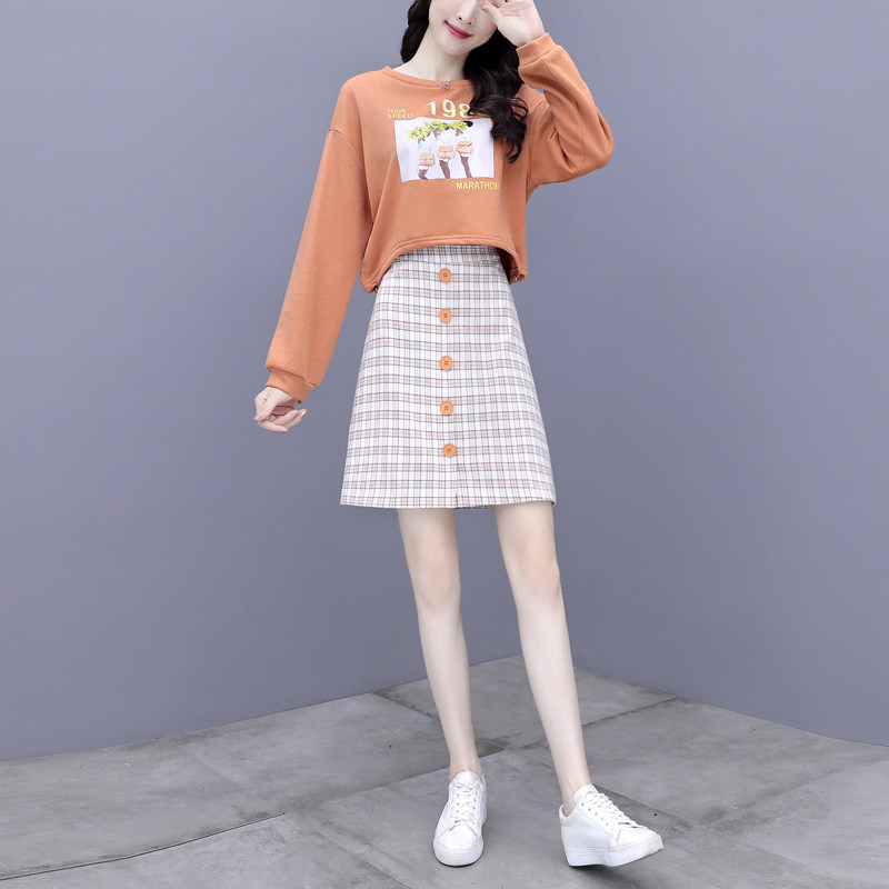 早秋新款炸街连衣裙收腰显瘦卫衣 以魅连衣裙