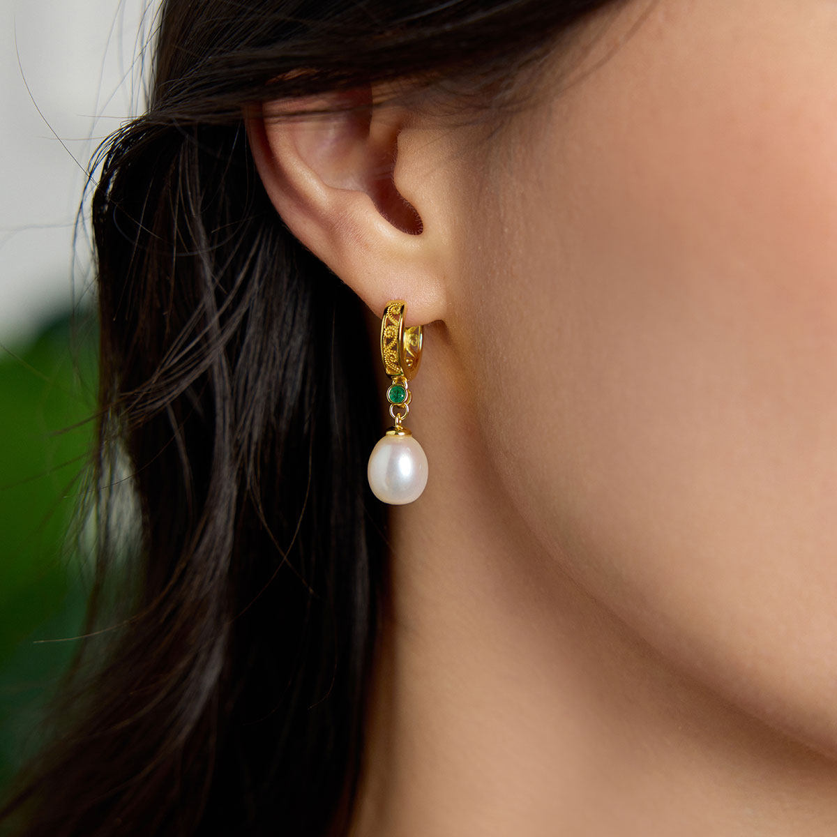 BRI.R/佰色传情S925银淡水珍珠轻奢高级感女气质耳扣耳环耳饰,淘宝优惠券,粉丝福利购,淘宝优惠卷