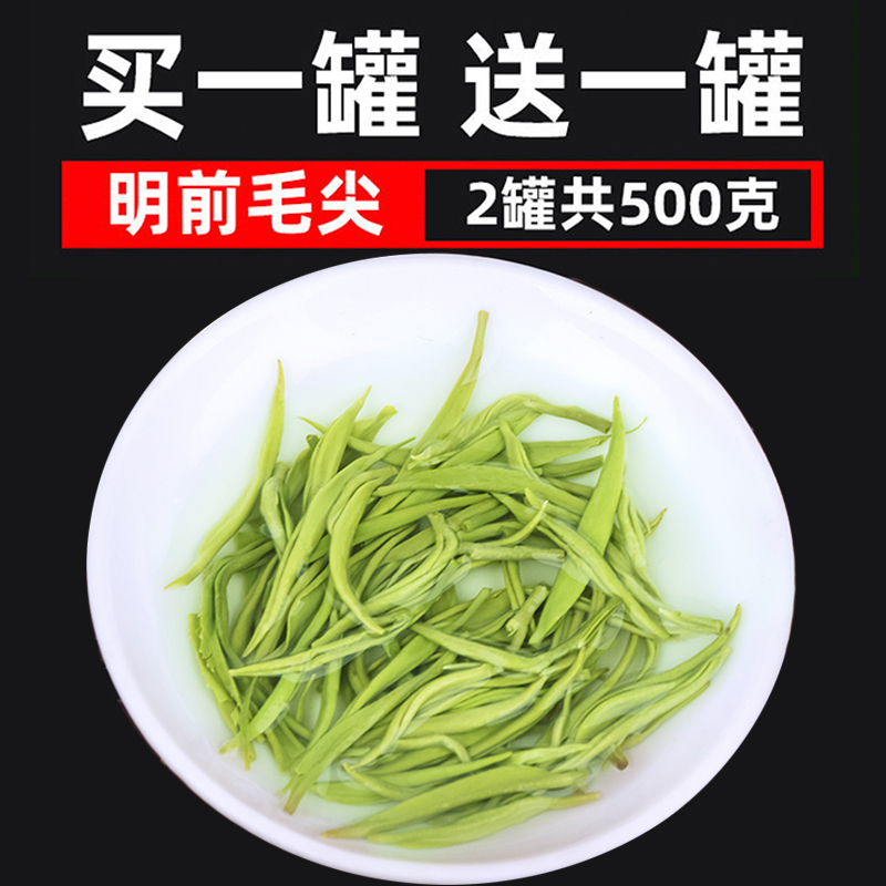 贵州都匀毛尖茶叶2022新茶特级云雾绿茶明前春茶浓香型散装共500g