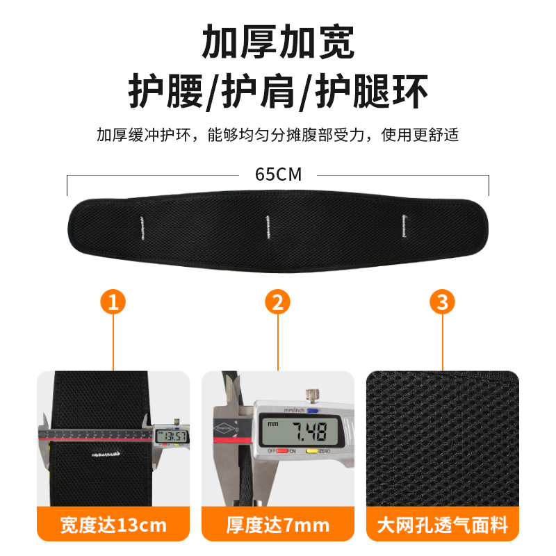 五点式安全带高空作业保险带电工施工工地全身耐磨户外安全绳套装 - 图2