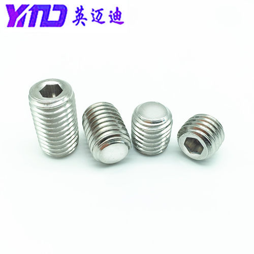 304 GB77 DIN913不锈钢内六角平端紧定M3M4M5M6M8M10M12M14M16M20 - 图0