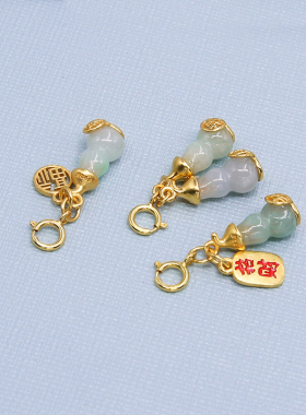 S925纯银真金保色葫芦挂坠