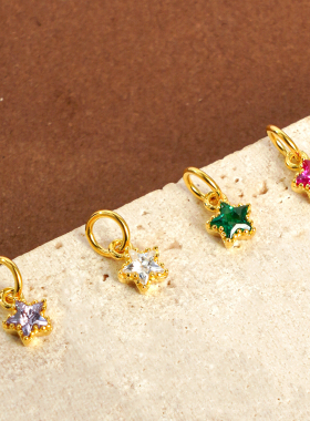 迷你款五角星吊坠挂件S925纯银