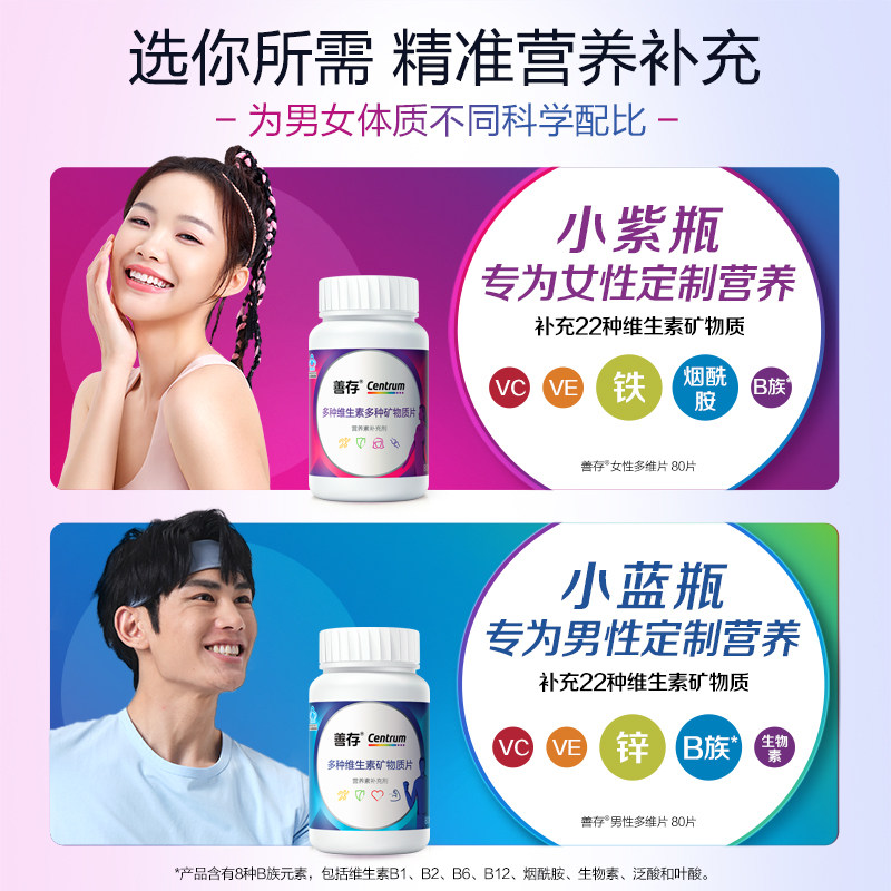 善存多种复合维生素b族佳维片 ceb 善存维生素/复合维生素