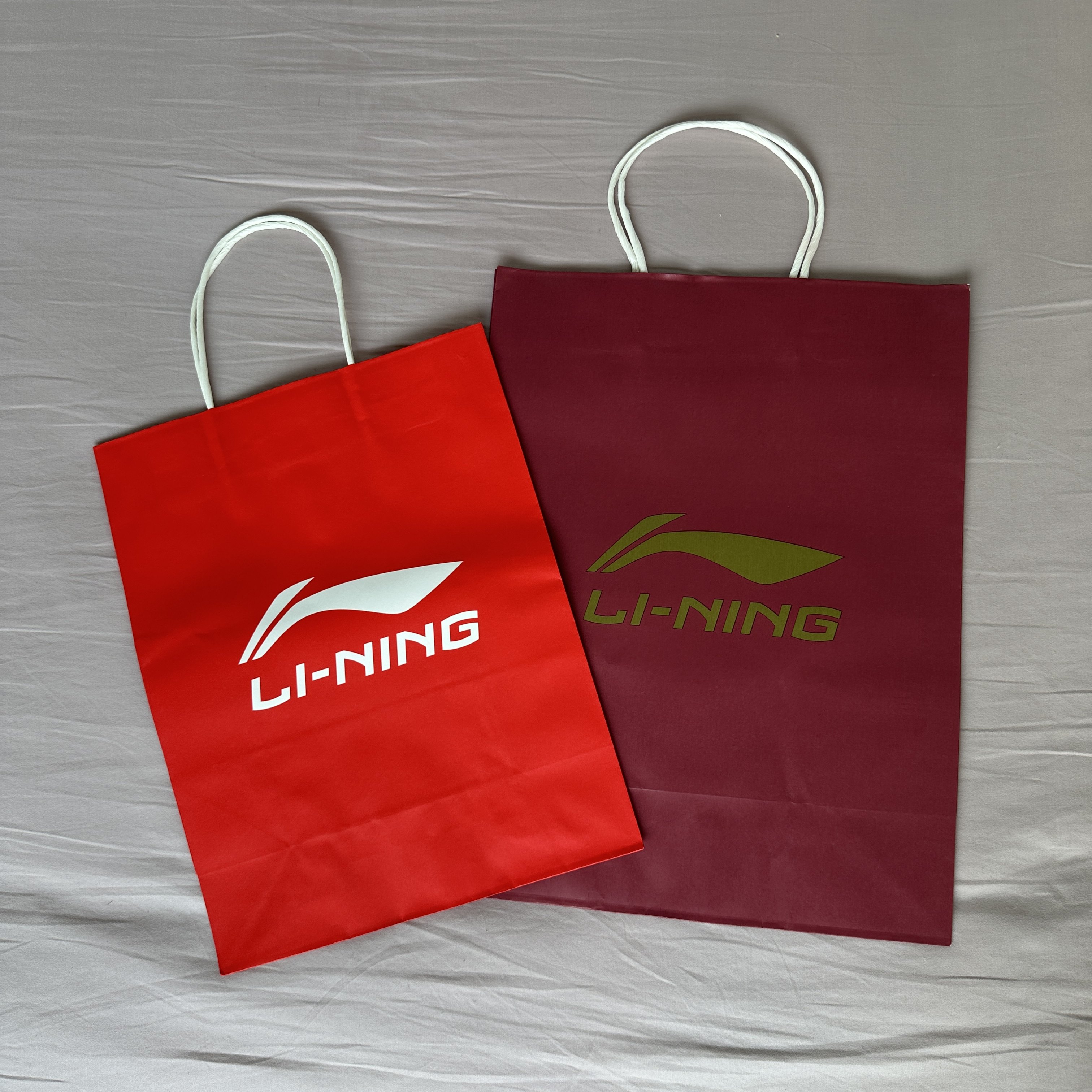 正品李宁手提纸袋 红色服装鞋盒礼品袋羽绒服袋 商场专柜购物袋,淘宝优惠券,粉丝福利购,淘宝优惠卷