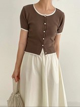 Nine-1122 Korea Dongdaemun Needle Weaters Area IMYME-8048177 Commute Pop Pure Color Unique