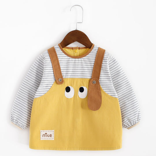 Baby thin coverall pure cotton waterproof bib carrier style