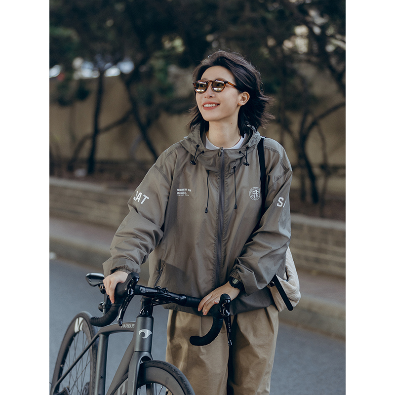 户外骑行连帽防晒服teflon面料轻薄透气速干-第2张图片-提都小院