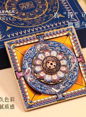 敦煌研究院莲花飞天藻井金属香插