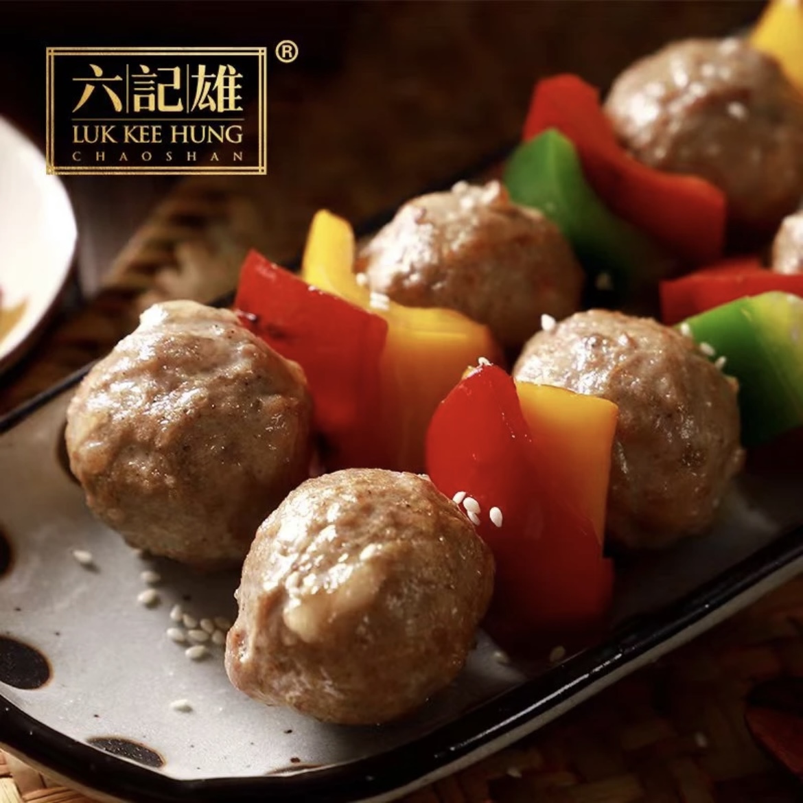 Liujixiong Chaoshan beef balls 500g Chaoshan flavor specialty beef balls hot pot barbecue skewers restaurant ingredients