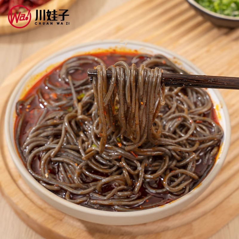 川娃子蕨根粉野生凉拌厥根粉丝非荞麦面0脂葛根粉条代餐批发100g