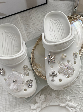 繁花｜仙女小众洞洞鞋鞋花配饰适配crocs立体鞋面装饰通用鞋扣diy