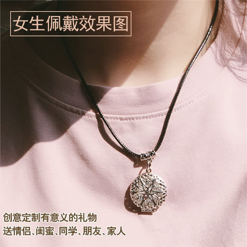 定制照片相盒项链毕业礼物吊坠挂绳diy情侣有意义一对送男女生日 - 图1