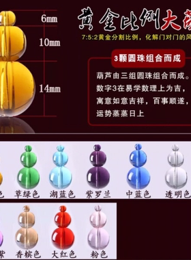 diy手工串珠水晶散珠子珠帘门帘客厅隔断风水葫芦珠圆光珠子按斤