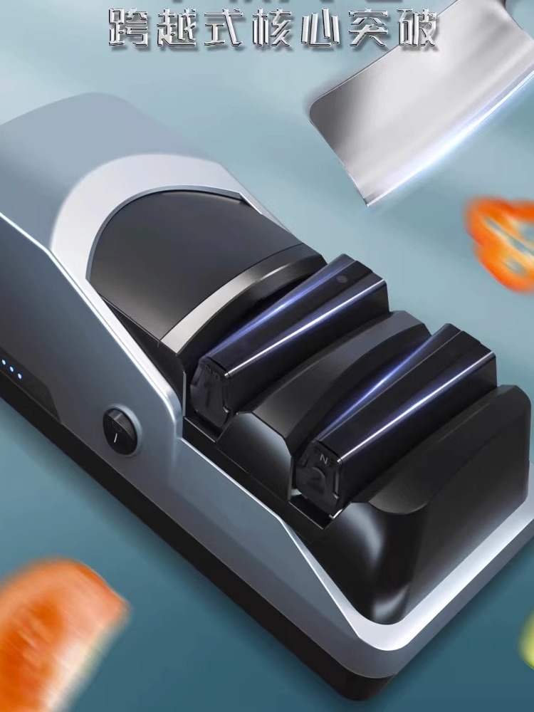 德国工艺电动磨刀器家用菜刀开刃快速磨刀石充电全自动磨刀机神器-图0