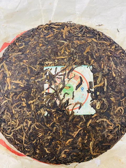 普洱茶生茶饼十年以上2006年黎明茶厂八角亭0432云南七子饼茶357g