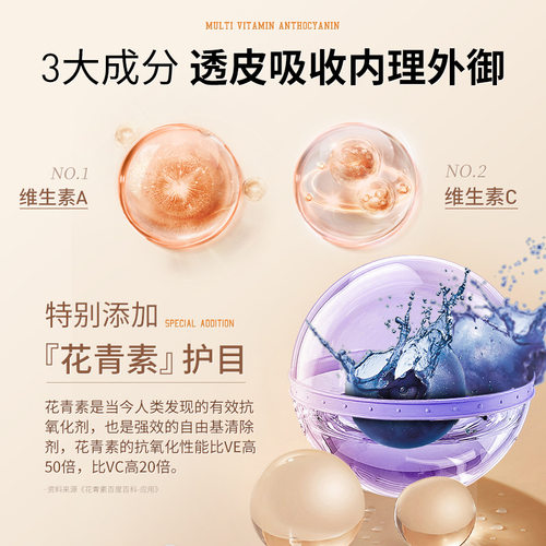 葵花多维花青素冷敷眼贴儿童学生护眼成人酸胀干涩补水眼贴 - 图1