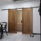 Toilet bedroom kitchen sliding track solid wood door