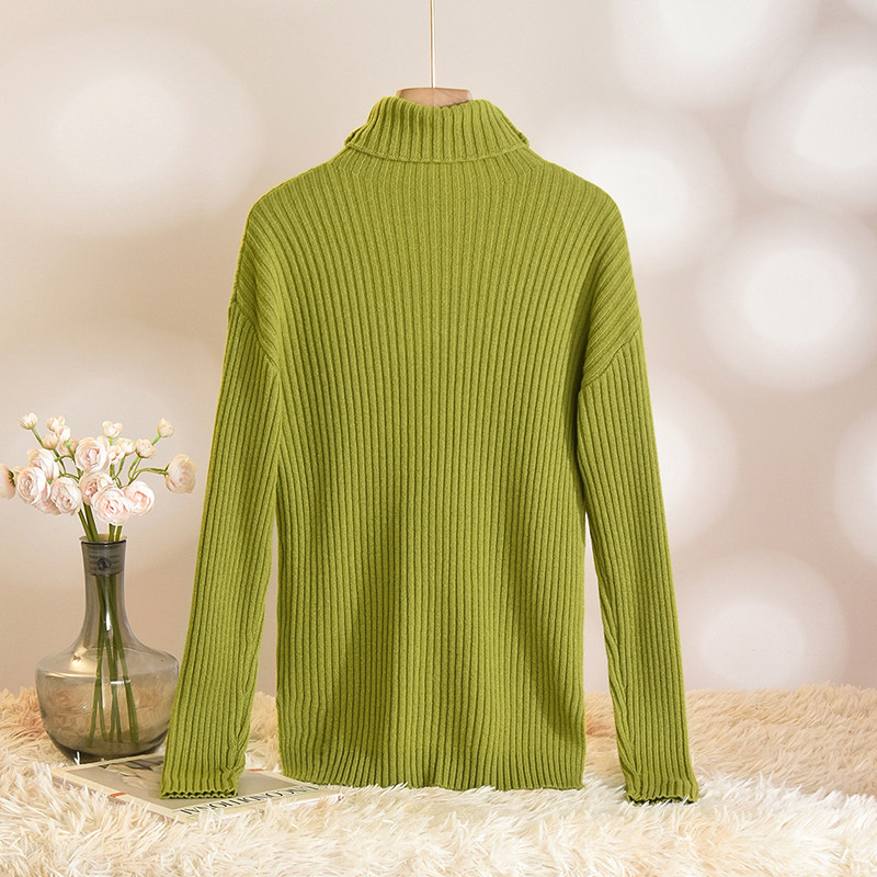 奥莱专柜正品 HZ冬装2025新款 简约肌理感高领复古羊毛长袖毛衣女,淘宝优惠券,粉丝福利购,淘宝优惠卷