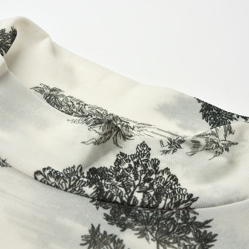 2025年秋Outlets正品 高端WP系列 时髦印花长袖上衣高弹打底T恤女,淘宝优惠券,粉丝福利购,淘宝优惠卷