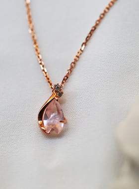 925纯银水晶樱花项链 清新女日系锁骨链star同款闺蜜手链项链