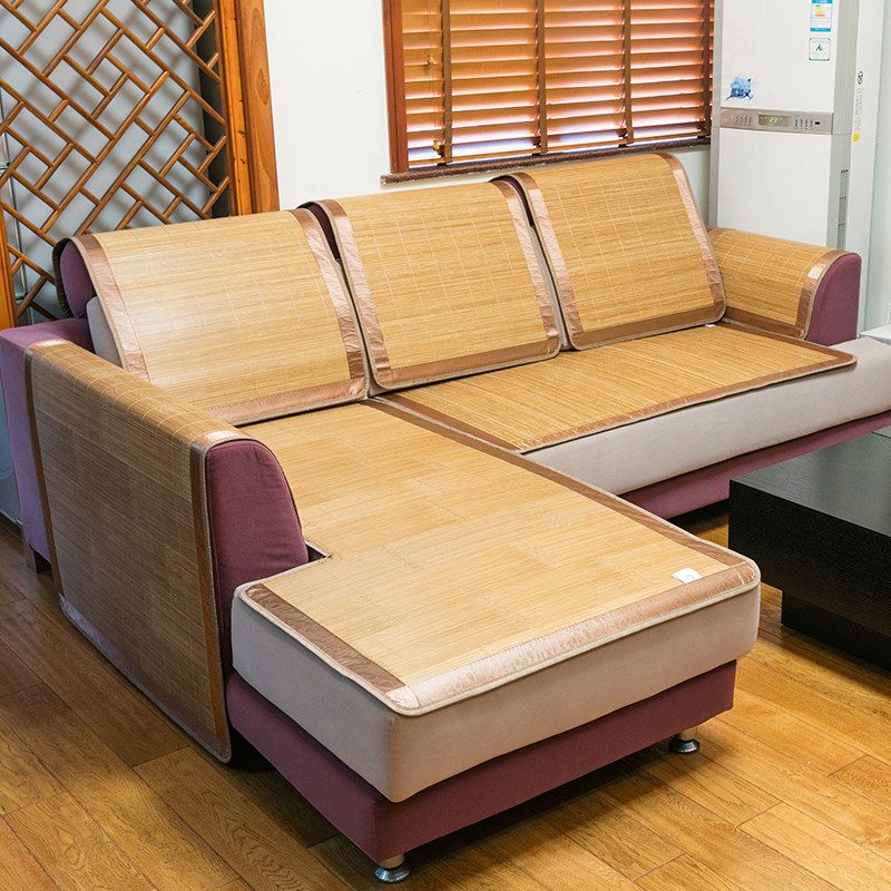 夏季防滑竹席贵妃沙发垫定制夏天凉垫子坐垫客厅座椅垫地垫竹凉席