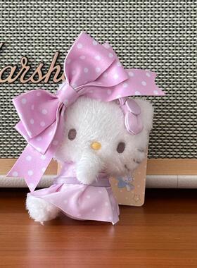 Fuben日本波点蝴蝶结kitty挂件限定款公主风kt猫玩偶包包挂件礼物