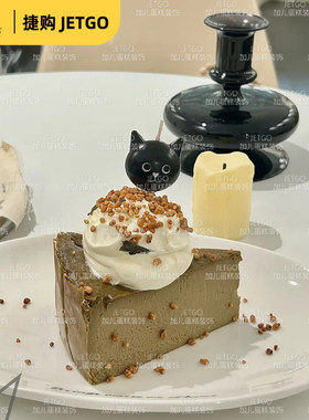 小狗头像蜡烛动物生日蛋糕装饰摆件白色卡通可爱迷你宠物儿童派对